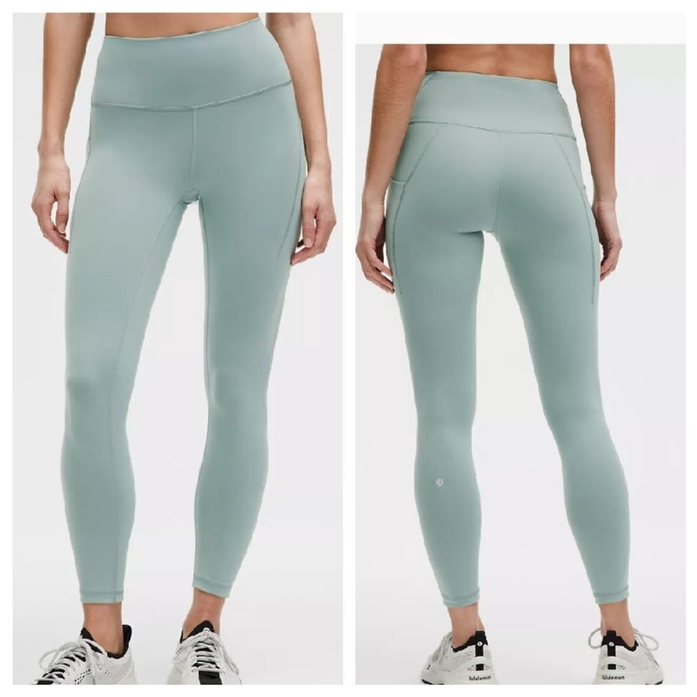 EUC Sage Green Lululemon Wonderunder Capris